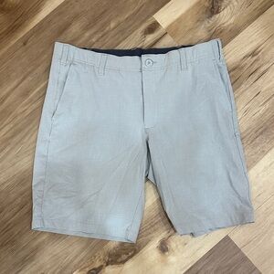 BCG Men's Light Gray Flat Front Shorts